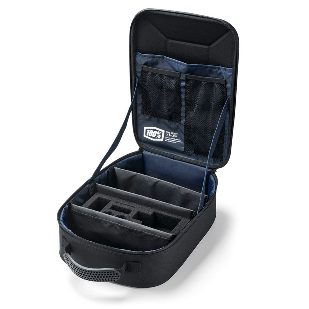 100% Goggle Case i farven sort set oppe fra