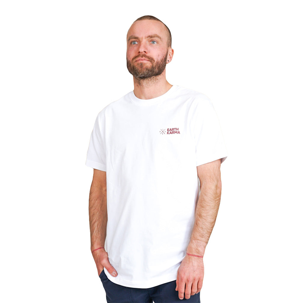En T-Shirt, Earth Karma Brushed i farven hvid
