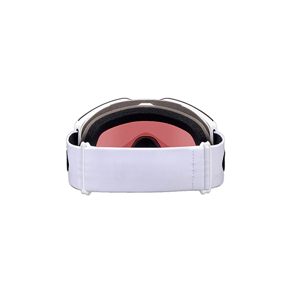 Fall Line L Skibriller i farven Matte hvid Prizm Garnet set bagfra