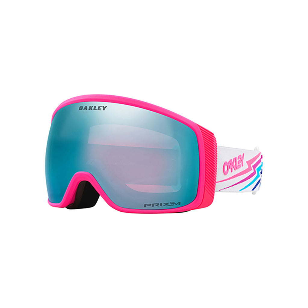 En Skibrille, Flight Tracker M i farven hvid Bolt Prizm Sapphire
