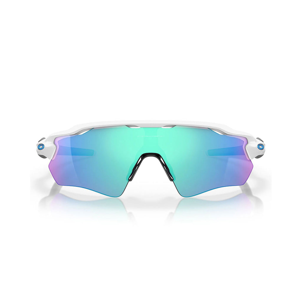 Radar Ev Path Solbriller i farven Polished hvid W/ Prizm Sapphire set forfra