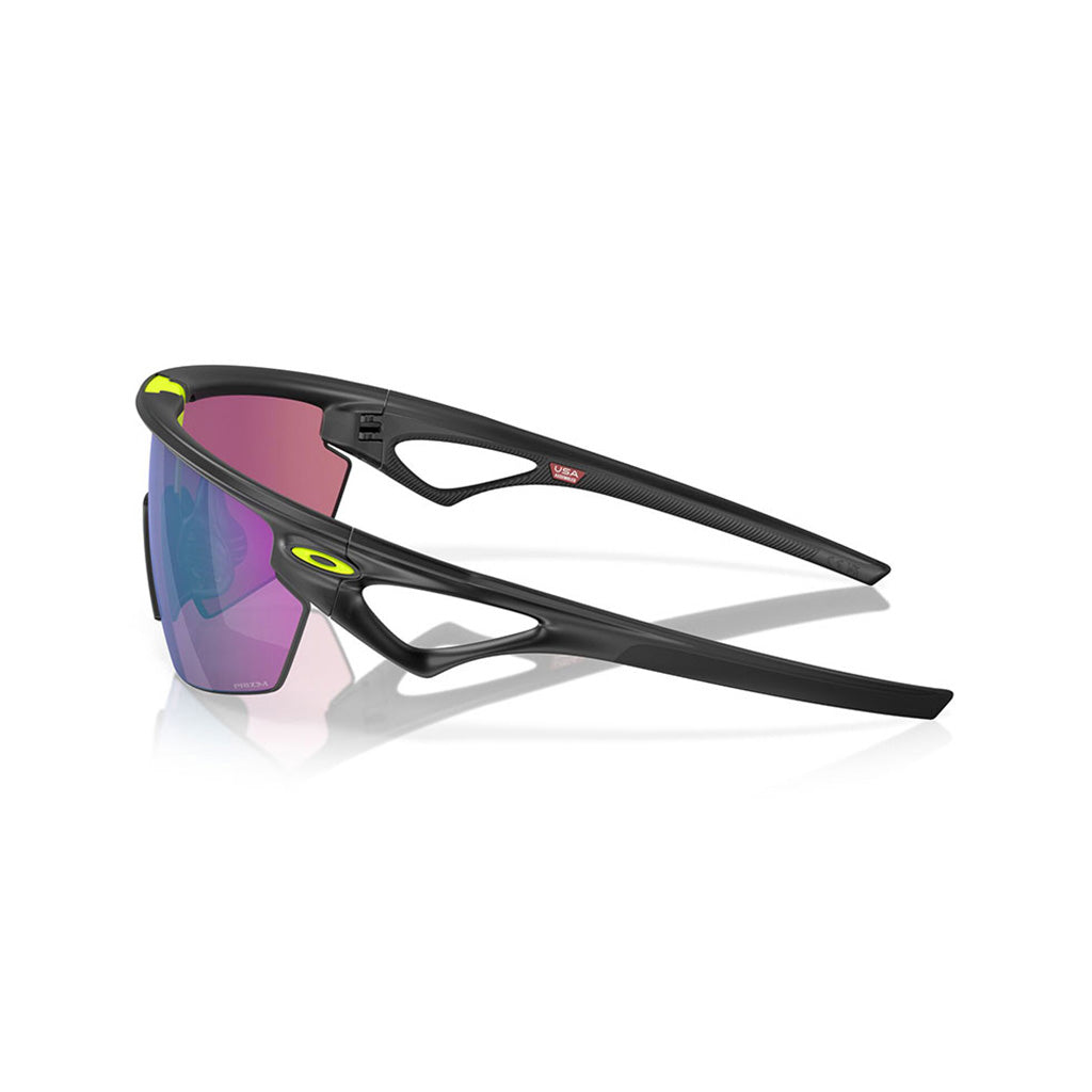 Sphaera Solbriller i farven Matte sort ink W/ Prizm Road Jade set fra venstre side