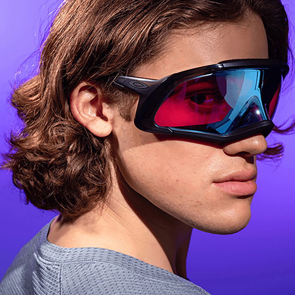 En Skibrille, Flex Scape Skibriller i farven Prizm Snow Sapphire set fra højre side