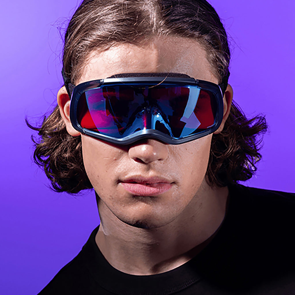 En Skibrille, Flex Scape Skibriller i farven Prizm Snow Sapphire set forfra på lidt afstand