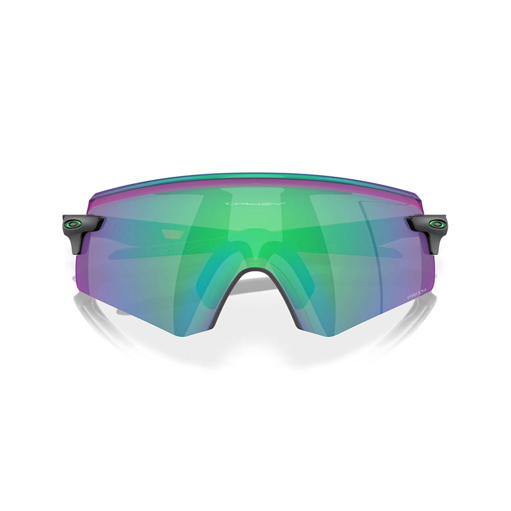 Encoder Solbriller i farven Matte sort Ink W/Prizm Jade set forfra