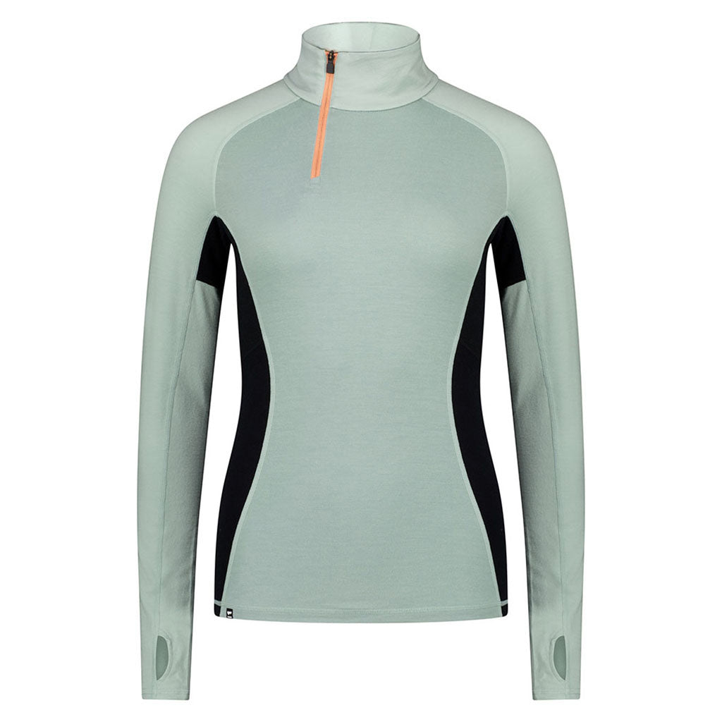 En Skiundertøj, Olympus Half Zip i farven Glacier / Dew / sort