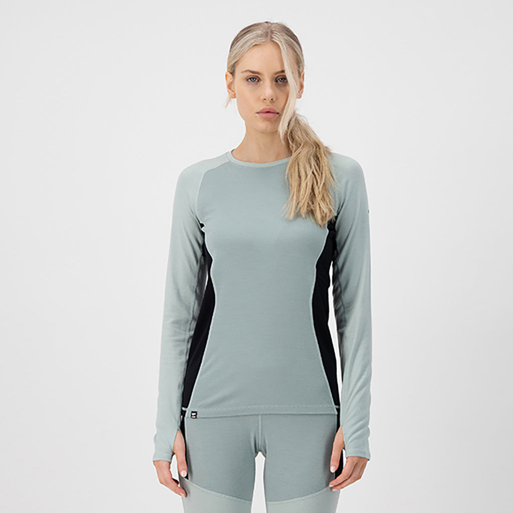 Skiundertøj, Olympus LS i farven Glacier / Dew / sort set forfra