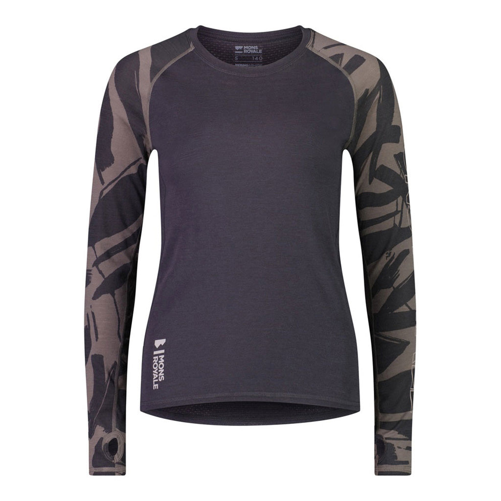 En Skiundertøj, Bella Tech LS i farven Shale / Fragments