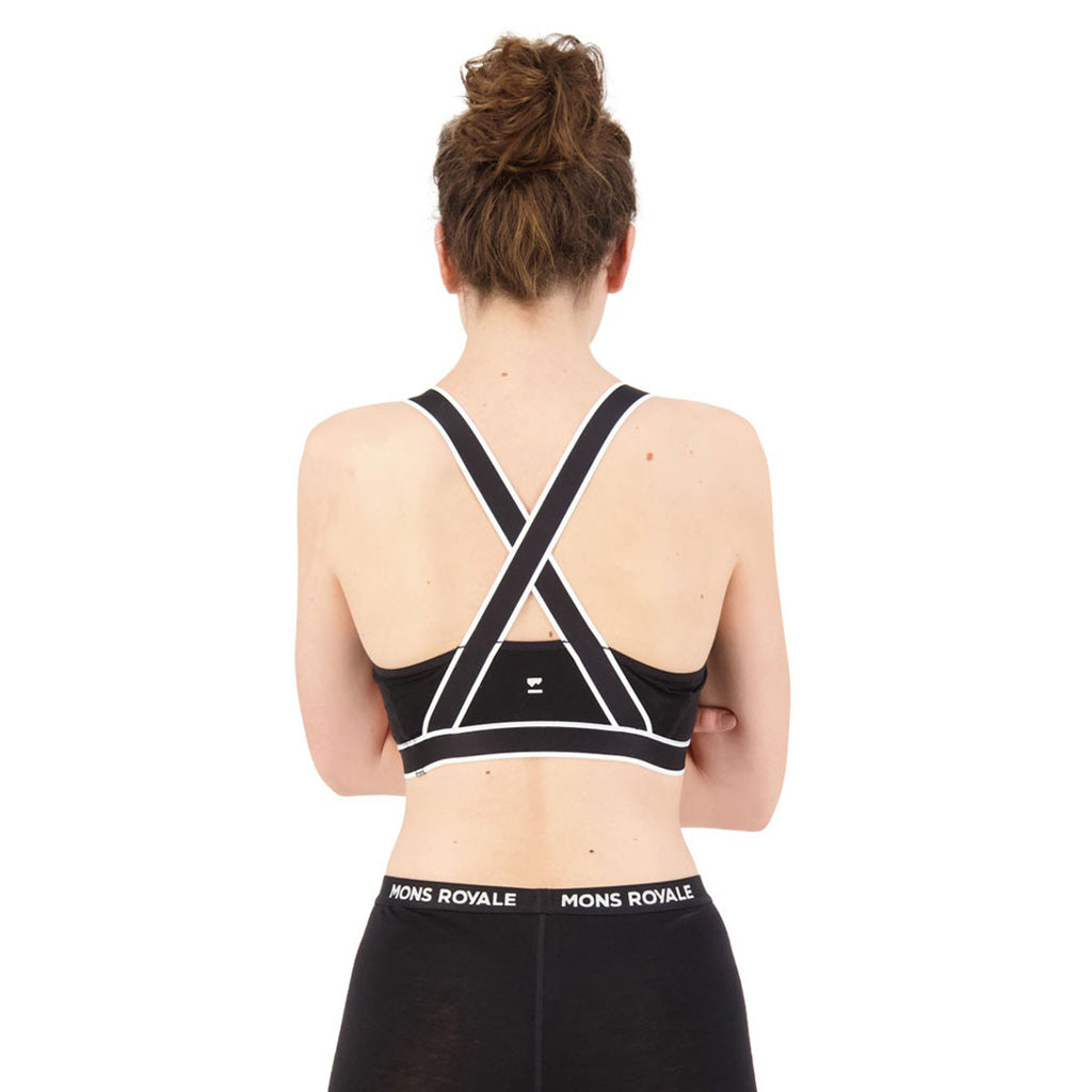 En BH, Stella X-Back Bra i farven sort set bagfra