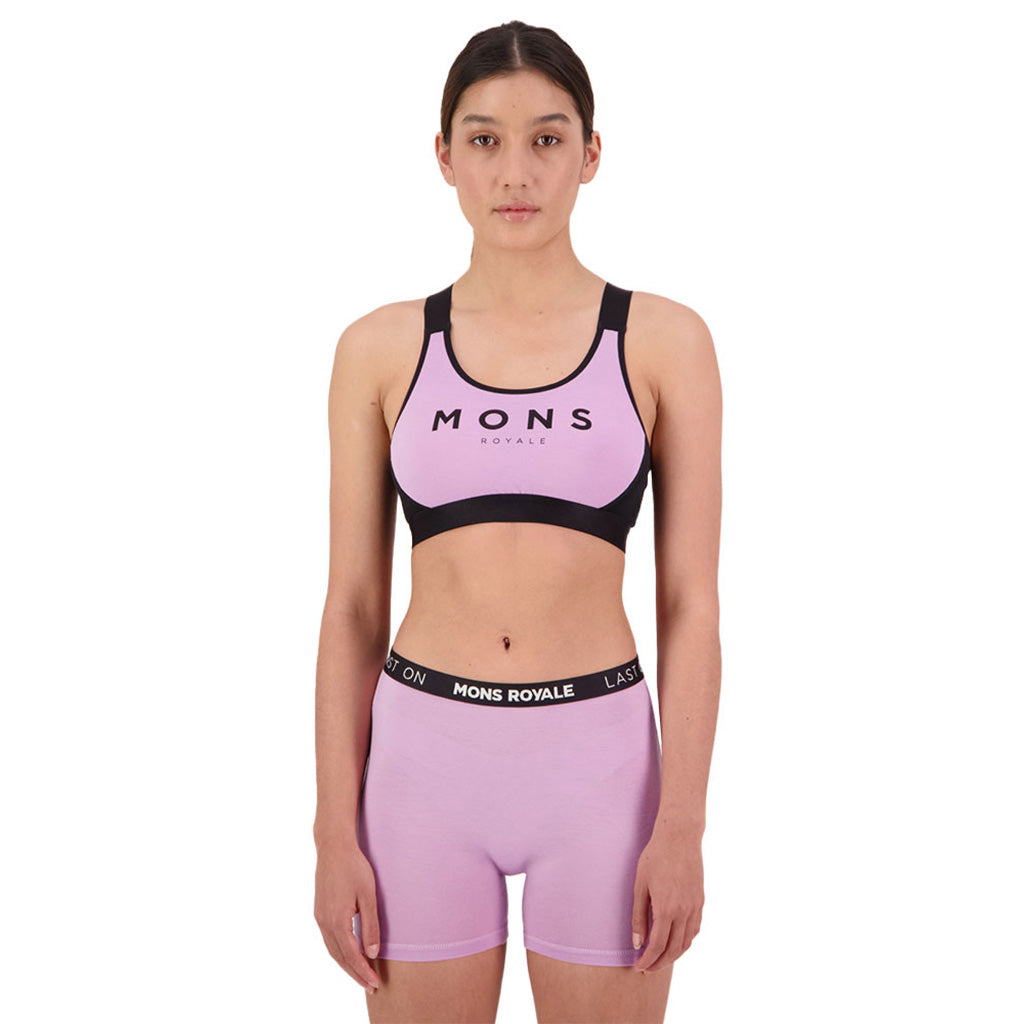 En BH, Stella X-Back Bra i farven Orchid / sort set forfra