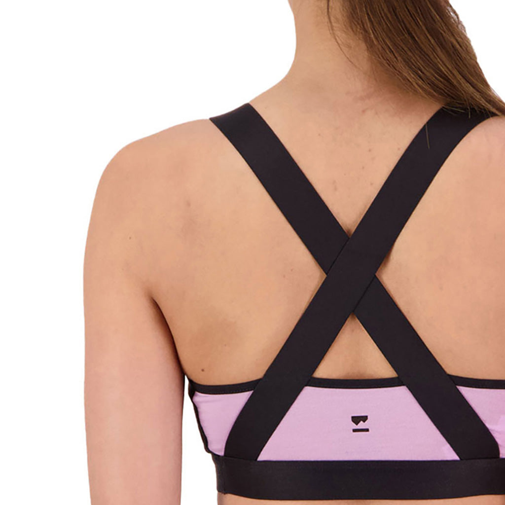 En BH, Stella X-Back Bra i farven Orchid / sort set bagfra