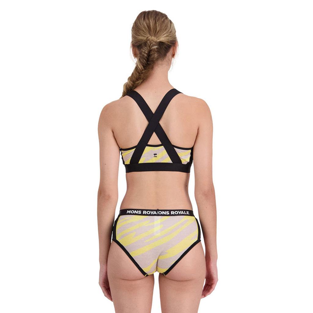 En BH, Stella X-Back Bra i farven Limelight Camo set bagfra