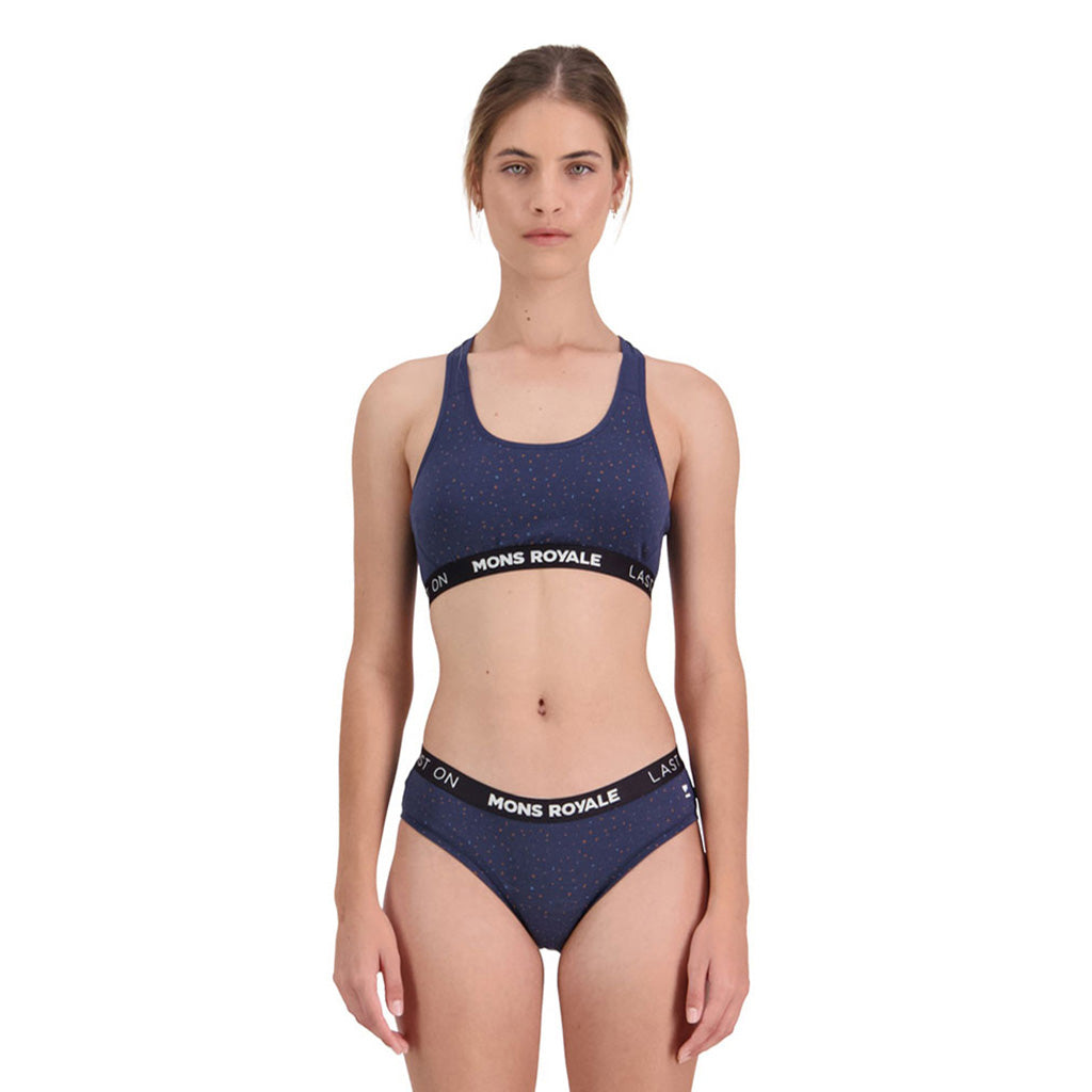 Undertøj, FOLO Brief i farven Midnight Terrazzo set forfra
