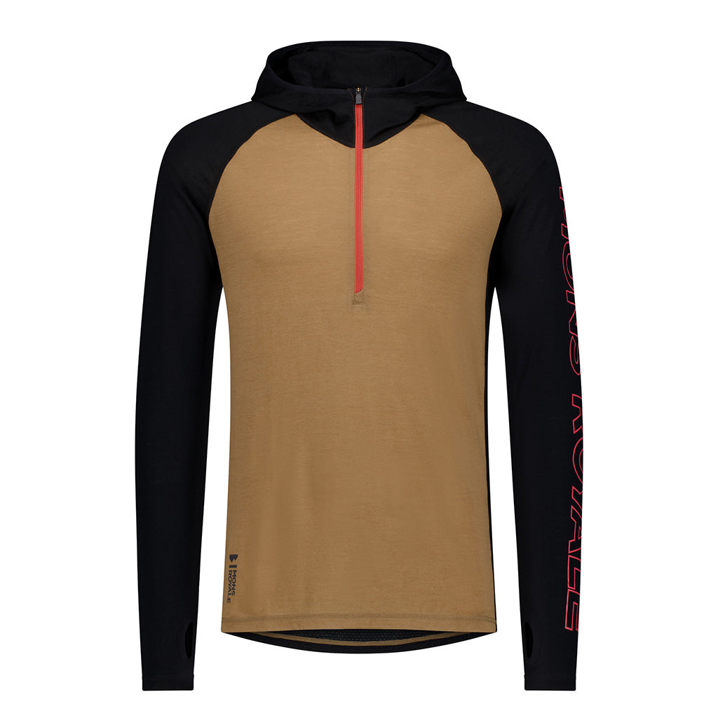 Temple Merino Long Sleeve Hood - Skiundertrøje