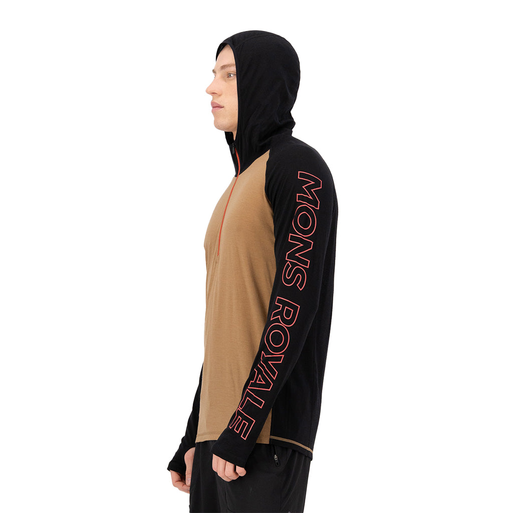 Temple Merino Long Sleeve Hood - Skiundertrøje