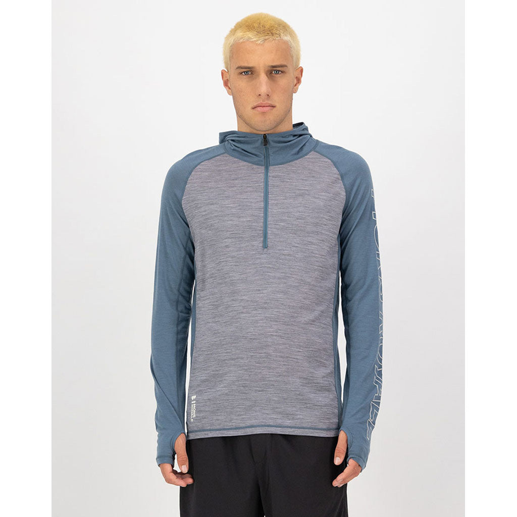 Temple Merino Long Sleeve Hood - Midlayer