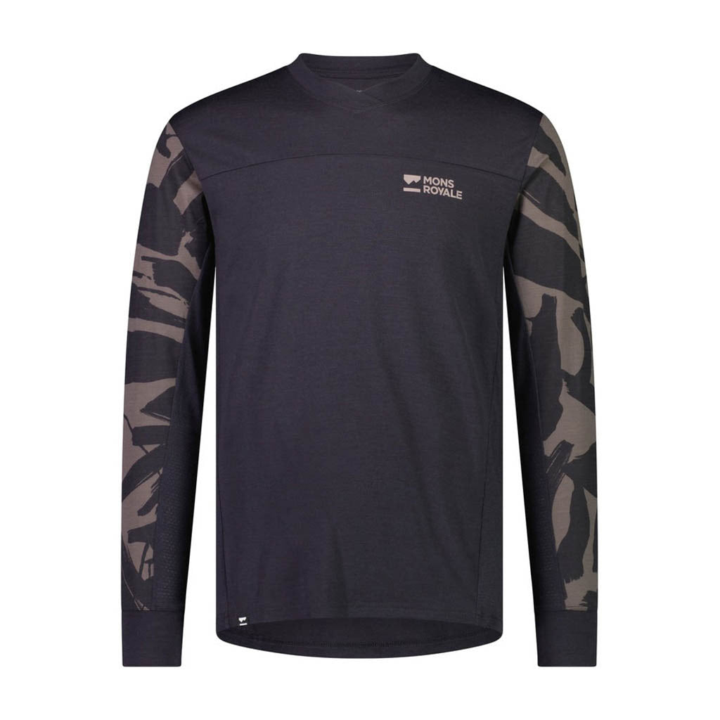 En Langærmet T-shirt, rødwood Enduro VLS i farven Shale / Fragments