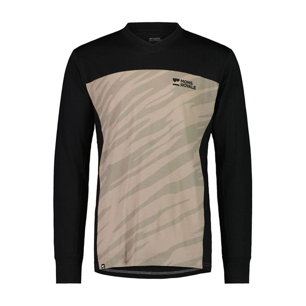 En T-Shirt, rødwood Enduro VLS i farven sort / Undercover Camo