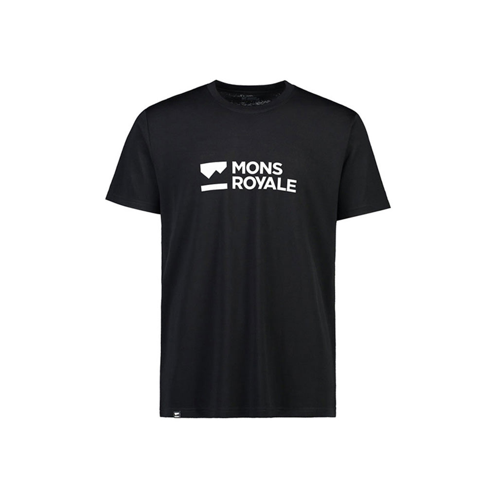 En T-shirt, Mens Icon Merino Classic T-Shirt i farven sort