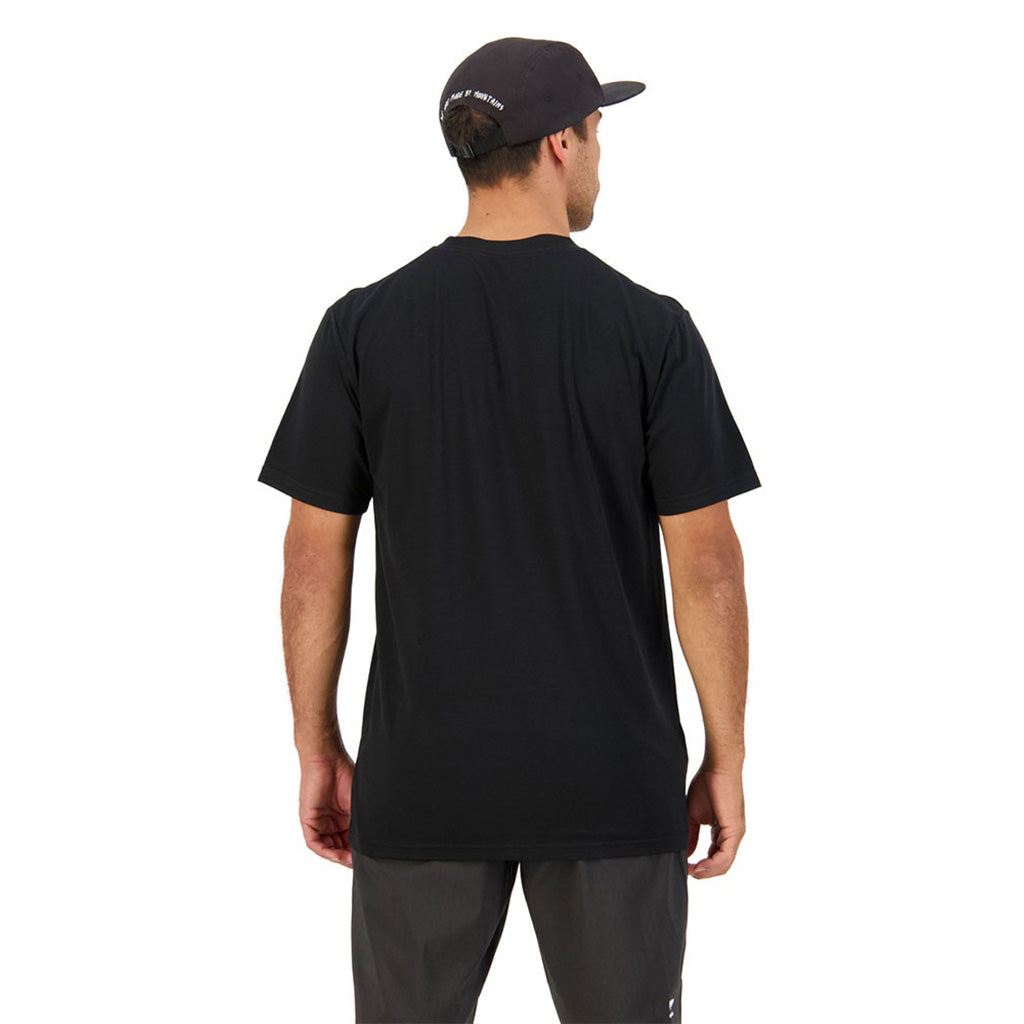 En T-shirt, Mens Icon Merino Classic T-Shirt i farven sort set bagfra