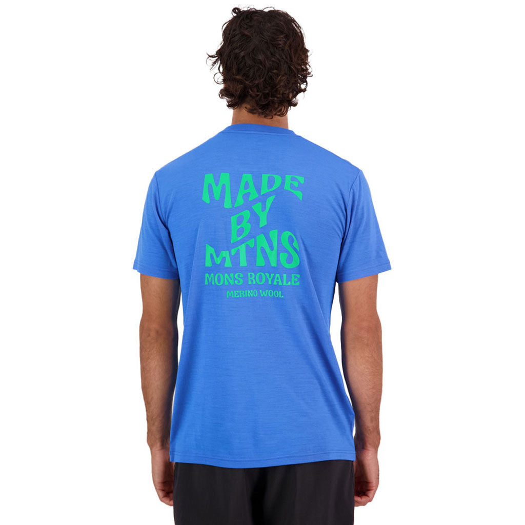 En T-Shirt, Icon i farven Pop blå