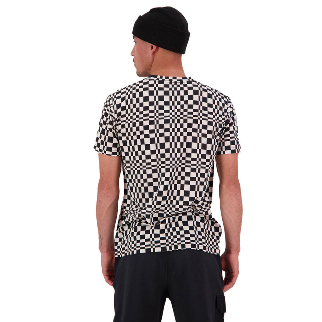 En T-Shirt, Icon i farven Checkers set bagfra