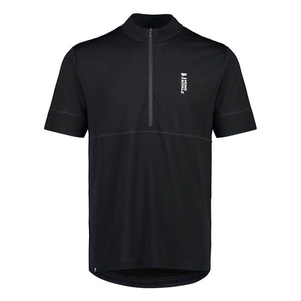 En T-Shirt, Cadence Half Zip T i farven sort