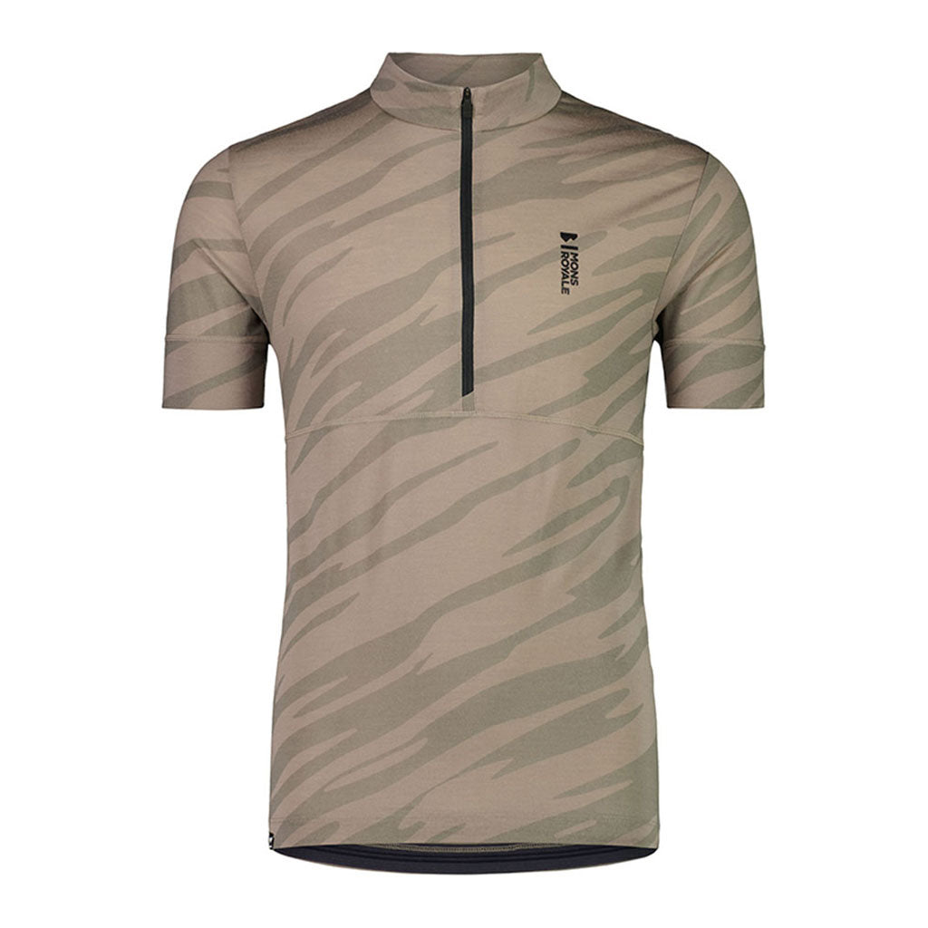 En T-Shirt, Cadence Half Zip T i farven Undercover Camo