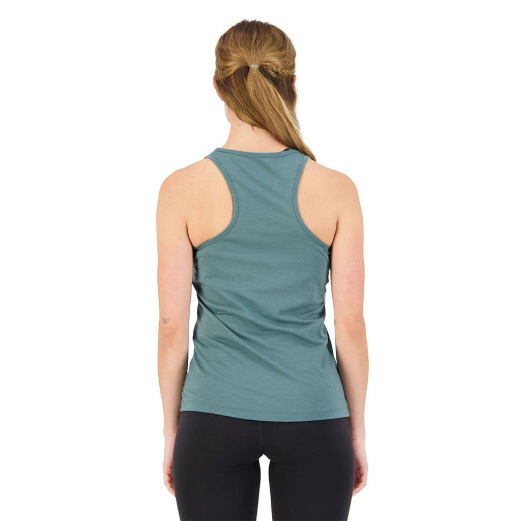 En T-Shirt, Icon Tank i farven Burnt Sage set bagfra
