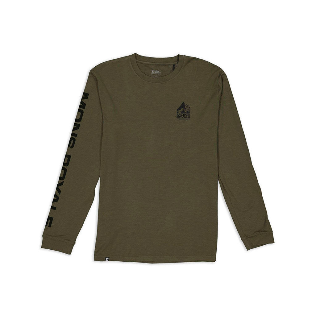 En T-Shirt, Icon LS i farven Dark Olive