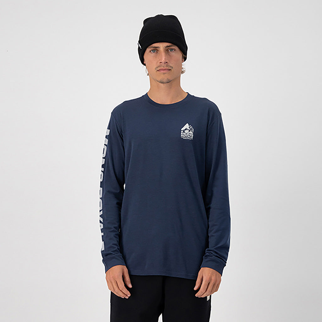 En T-Shirt, Icon LS i farven Midnight set forfra