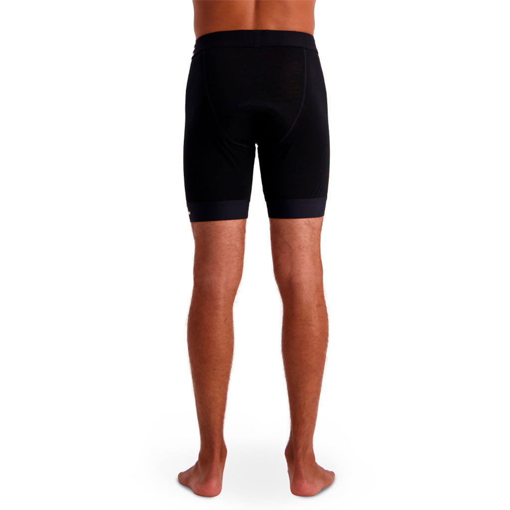 Enduro Cykel Base Layer i farven sort set bagfra