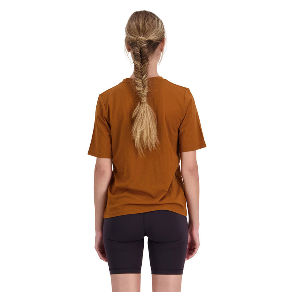 En T-Shirt, Icon Relaxed i farven Copper set bagfra