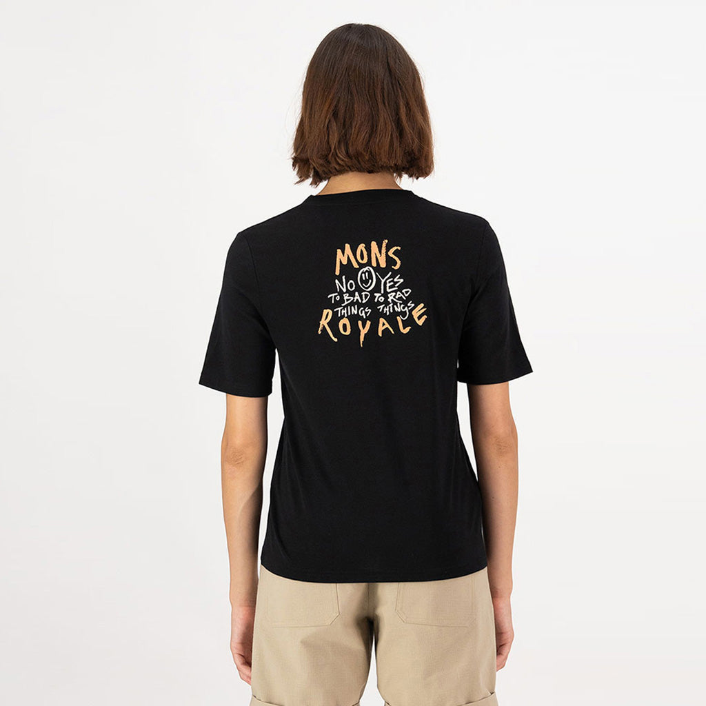 En T-Shirt, Icon Merino i farven sort set bagfra