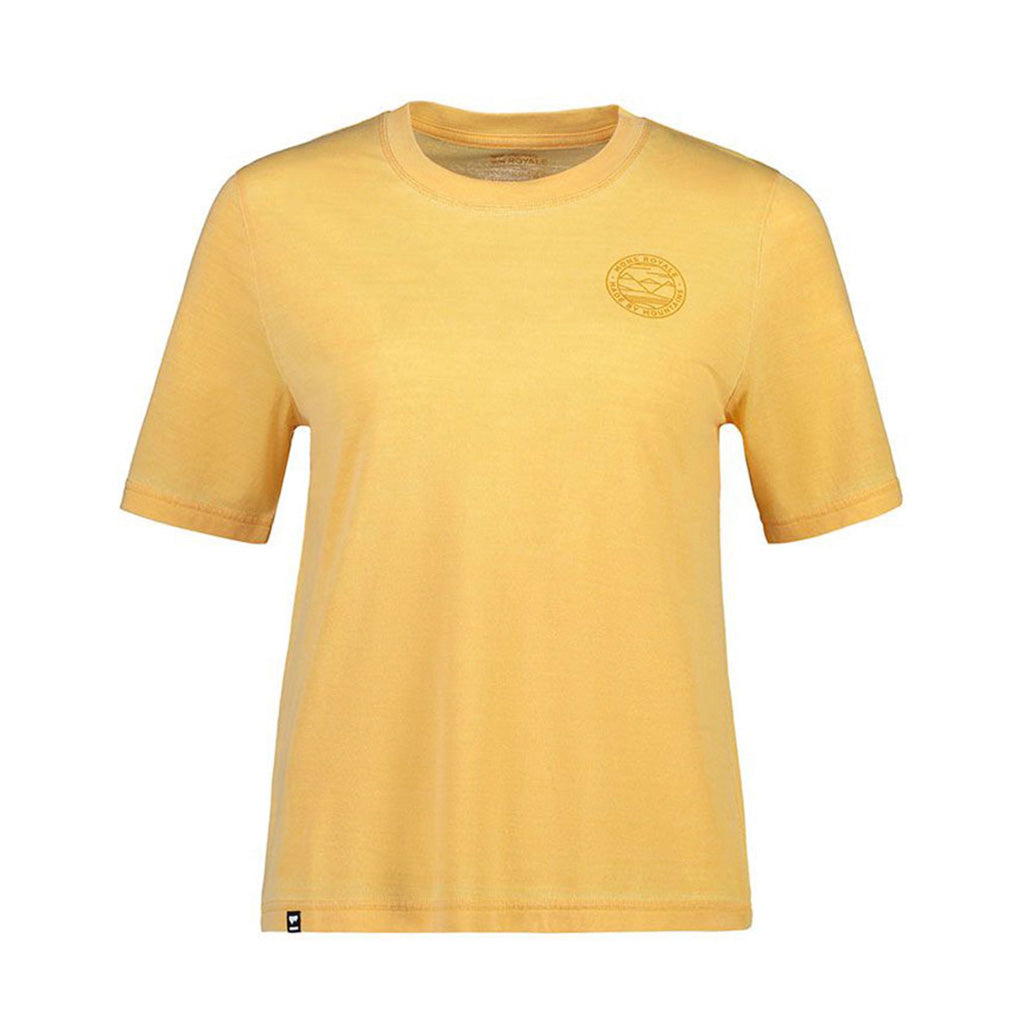 En T-Shirt, Icon Relaxed Garment i farven Dyed Washed Sunflower