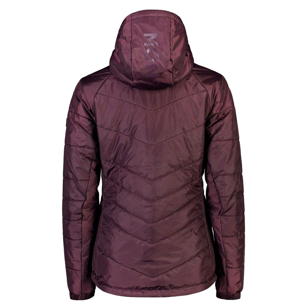 En Jakke, Nordkette Wool Insulation Hood i farven Wine set bagfra