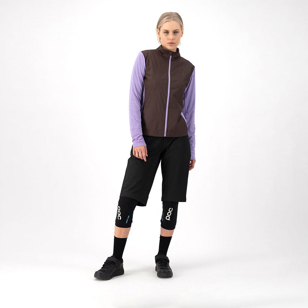 rødwood Wind Midlayer i farven Cedar / Lupin set forfra