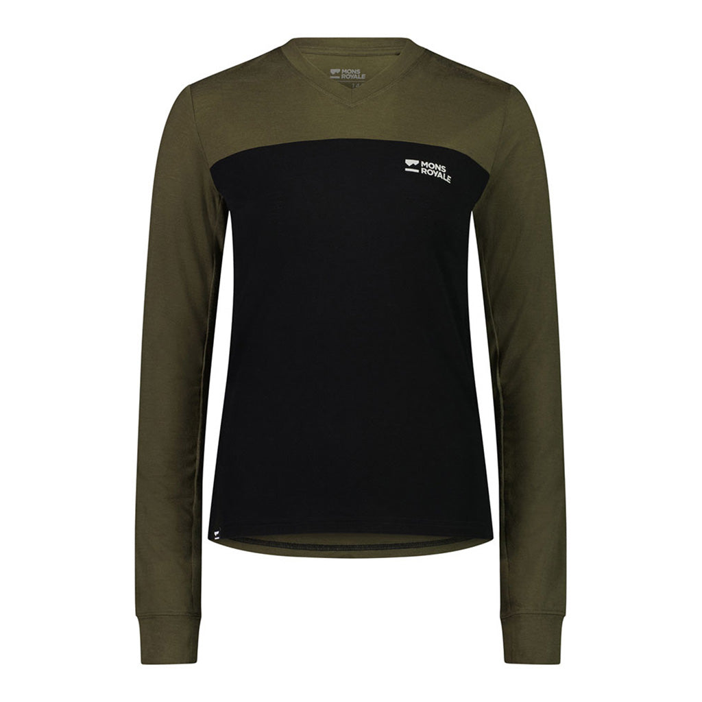 En T-Shirt, rødwood Enduro VLS i farven Dark Olive / sort