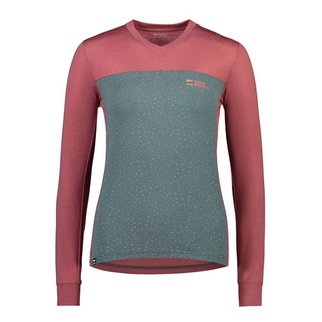 En Langærmet T-shirt, rødwood Enduro VLS i farven Terracotta / Terrazzo