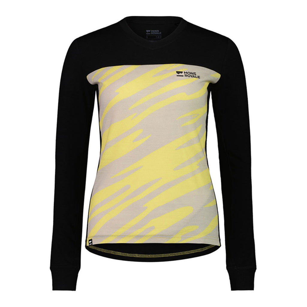 En T-Shirt, rødwood Enduro VLS i farven Limelight Camo / sort