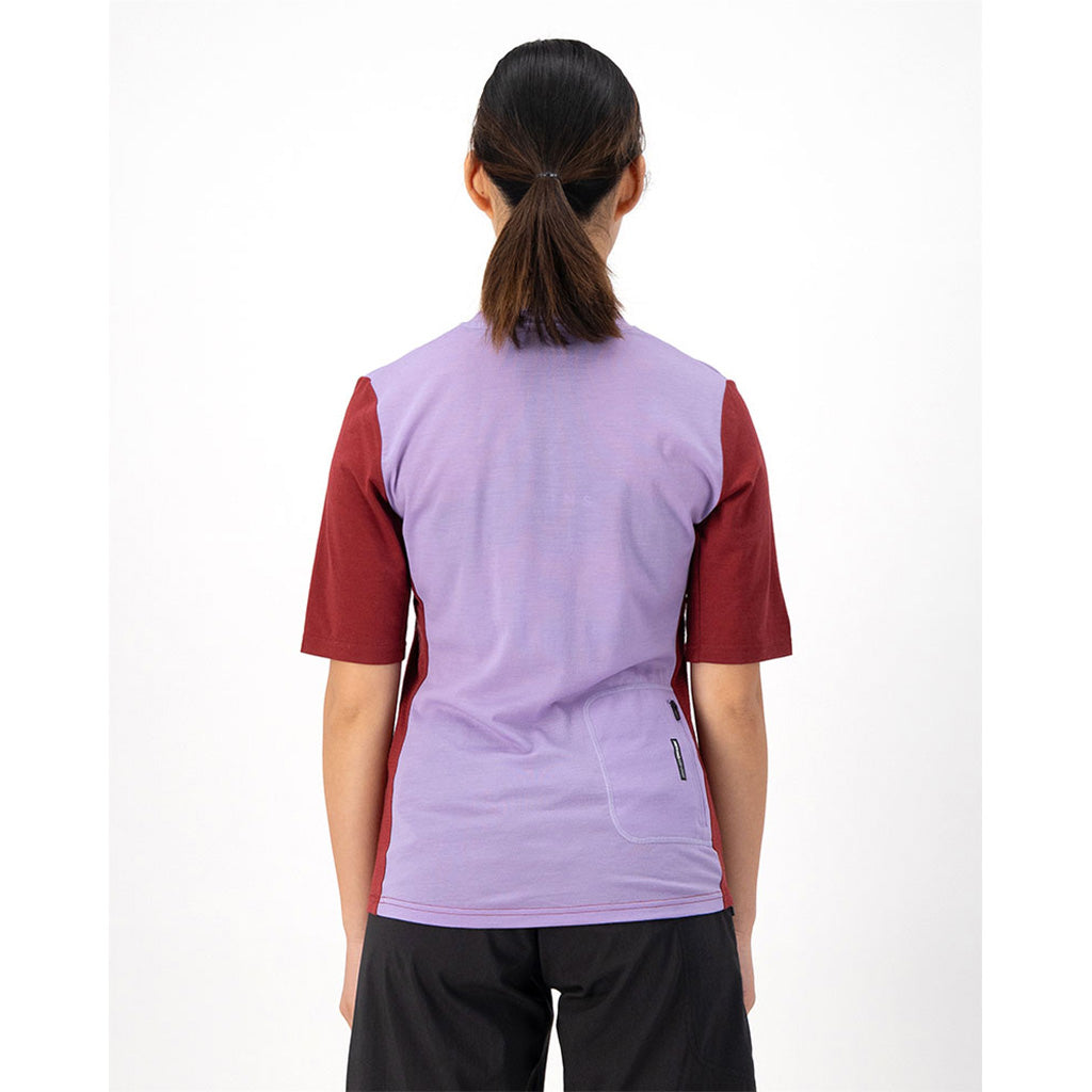 rødwood Enduro VT Midlayer i farven Cedar / Cherry / Lupin set bagfra