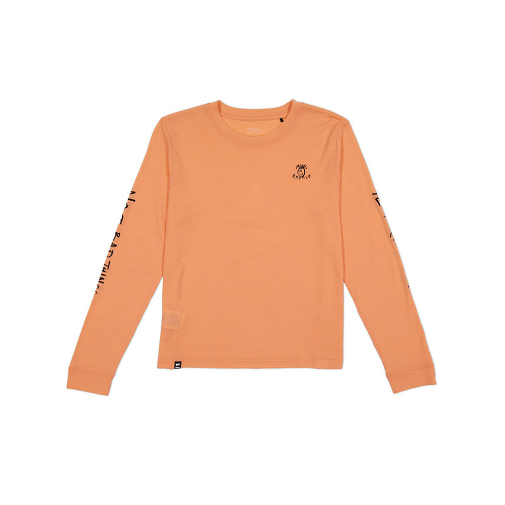 En T-Shirt, Icon Merino Long Sleeve i farven Punch