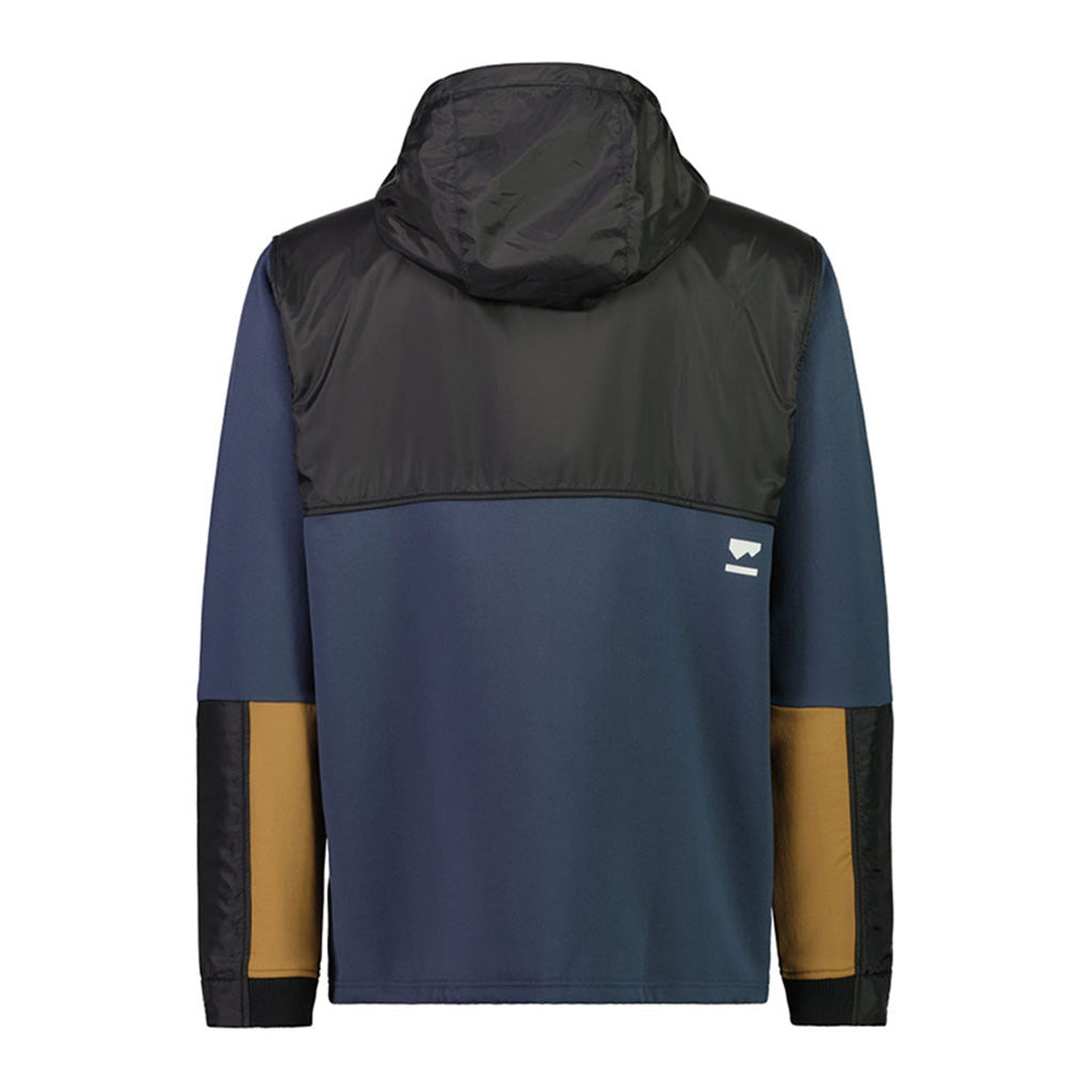 Decade Mid Hoody Midlayer i farven Midnight / sort set bagfra