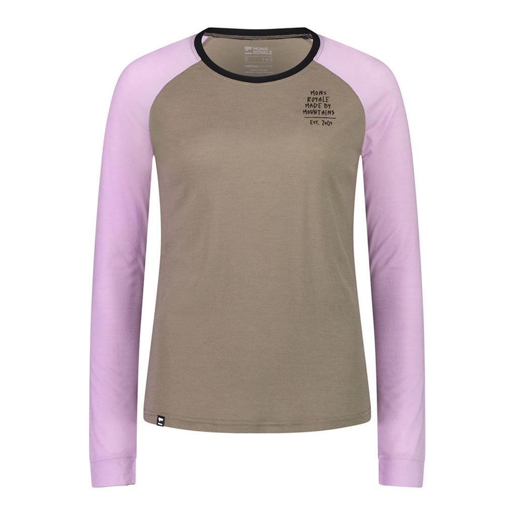 En T-Shirt, Icon Raglan i farven Orchid Dawn