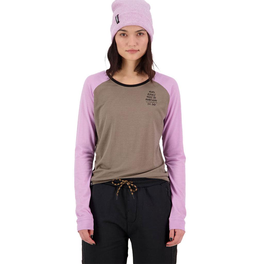 En T-Shirt, Icon Raglan i farven Orchid Dawn