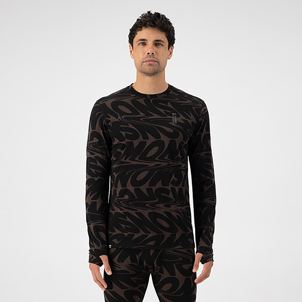 En Skiundertøj, Cascade Merino Flex 200 LS i farven Signal Lost Cedar