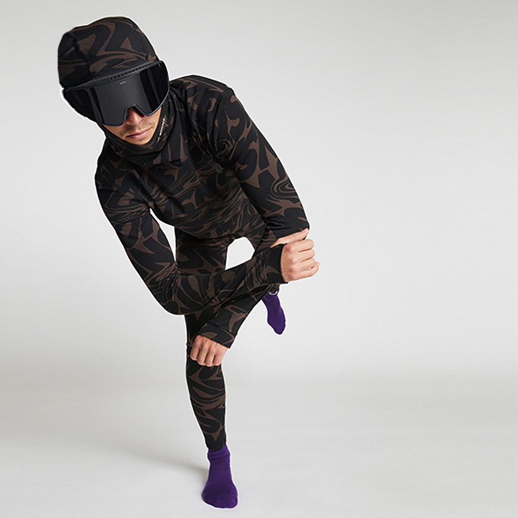 Skiundertøj, Cascade Merino Flex 200 LS i farven Signal Lost Cedar perspektiv