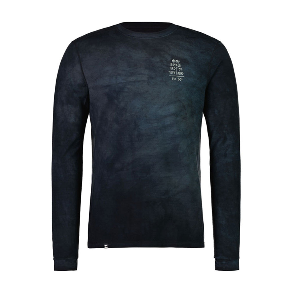 En Skiundertøj, Cascade Merino Flex 200 LS i farven sort Acid Wash