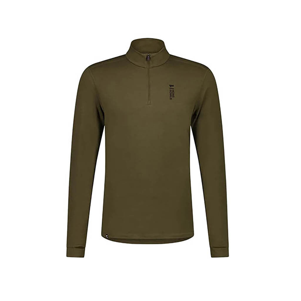 En Skiundertøj, Cascade Merino Flex 200 1/4 Zip i farven Dark Olive