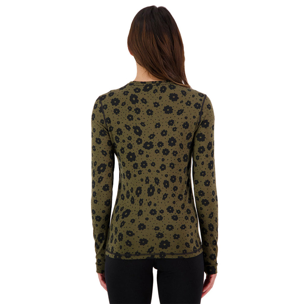 Skiundertøj, Cascade Merino Flex 200 LS i farven sort set bagfra